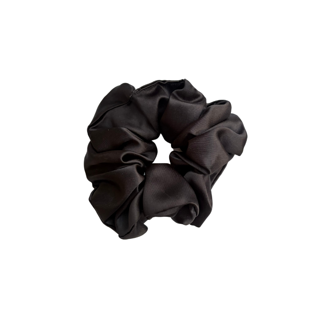 Satin Scrunchies - Black