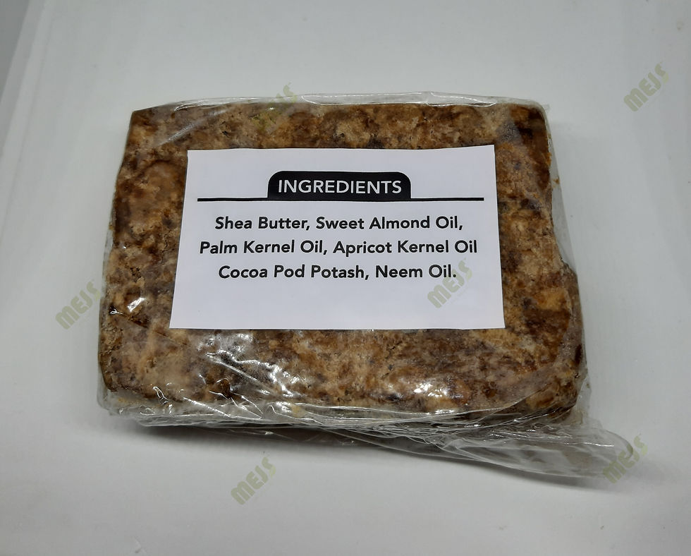 Thumbnail: African Black Soap Bar (Alata Samina) with Neem Oil Back view