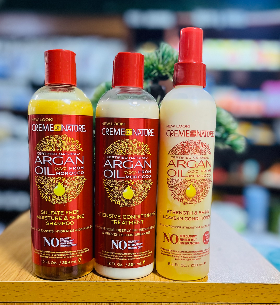 Thumbnail: Creme of Nature Argan Oil Cleanse & Condition Bundle