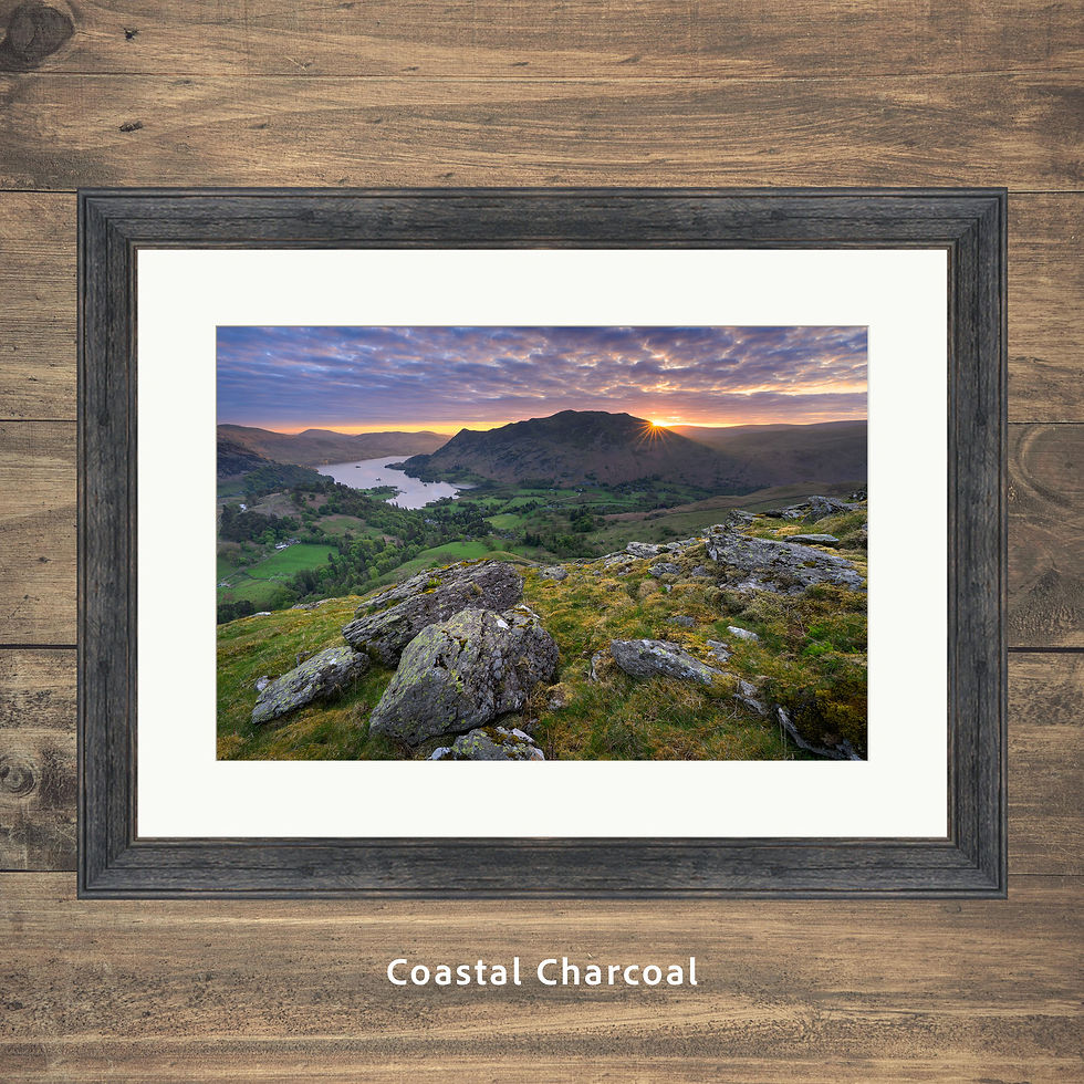 Thumbnail: dramatic view looking to Ullswater, Glenridding & Patterdale as the sun peaked out from behind Place Fell, Lake District