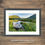 Thumbnail: Framed photography picture prints of a summer view of Crummock Water with an abandoned rowing boat in The Lake District, UK.