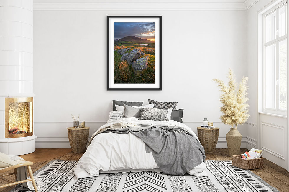 Thumbnail: a dramatic sunrise looking to Blencathra, seen from Tewet Tarn near Keswick in The Lake District, UK.