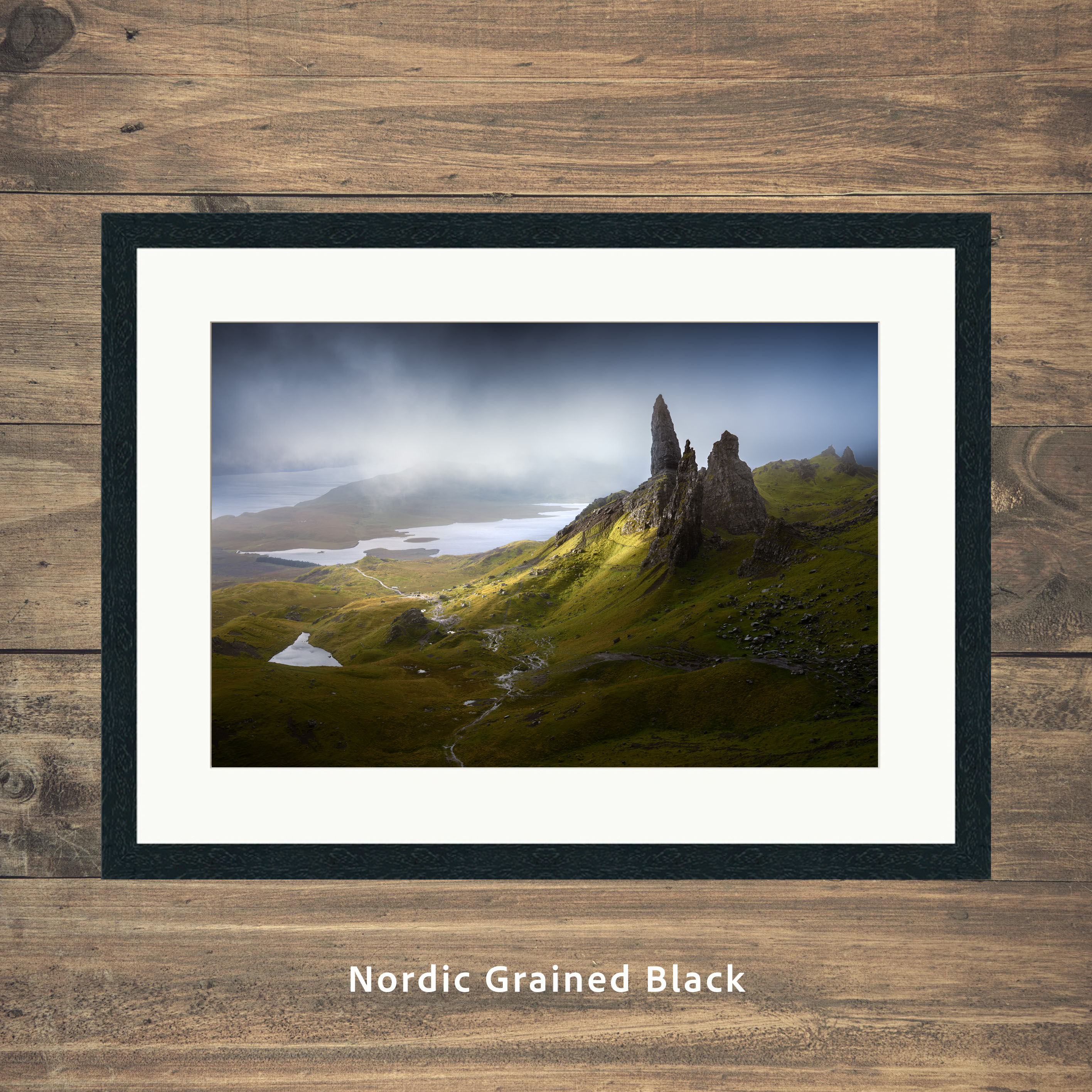 Moody and dramatic views of the Old Man of Storr on The Isle of Skye in the Scottish Inner Hebrides