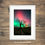 Thumbnail: Framed photography prints of The Northern Lights or Aurora Borealis over a lone tree in The Yorkshire Dales, UK.