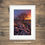 Thumbnail: Framed photography prints of a lone tree at sunset with limestone pavement rocks. Ingleton, Yorkshire Dales, UK.