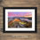 Thumbnail: Framed photography prints of a vibrant winter sunrise seen from Catbells with a view of Keswick in The Lake District, UK.