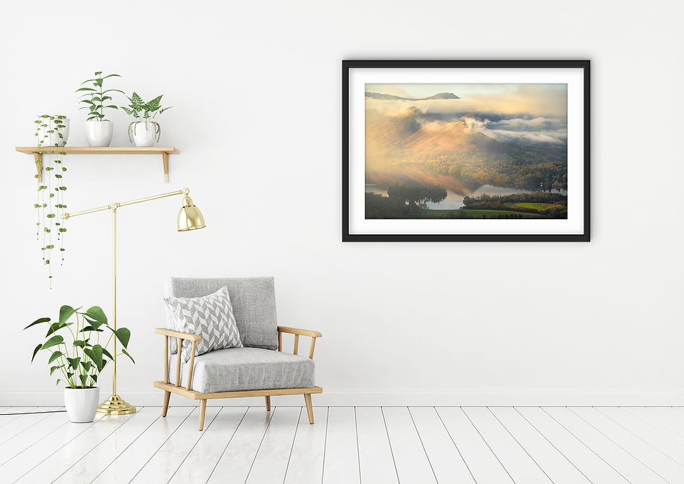 Thumbnail: Photography prints of Catbells in Keswick, seen from Latrigg viewpoint in The Lake District, UK.