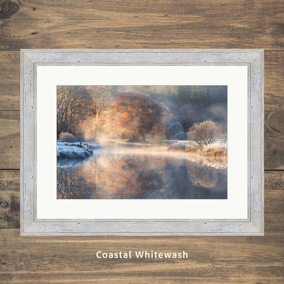 Thumbnail: Mist and hoar frost on a megical autumn morning at The River Brathay near Elterwater in The Lake District, UK.