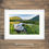 Thumbnail: Framed photography picture prints of a summer view of Crummock Water with an abandoned rowing boat in The Lake District, UK.