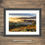 Thumbnail: Framed photography picture of a beautiful misty autumn sunrise seen from Loughrigg Fell in The Lake District, UK.
