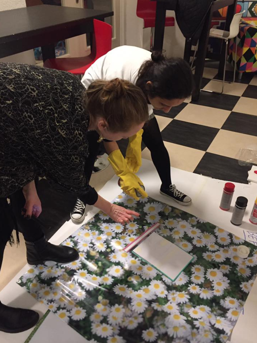 stencil & spray-paint workshop