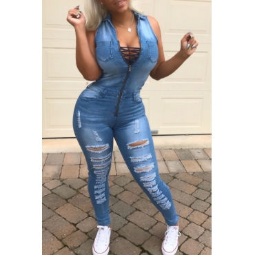 denim jumpsuit