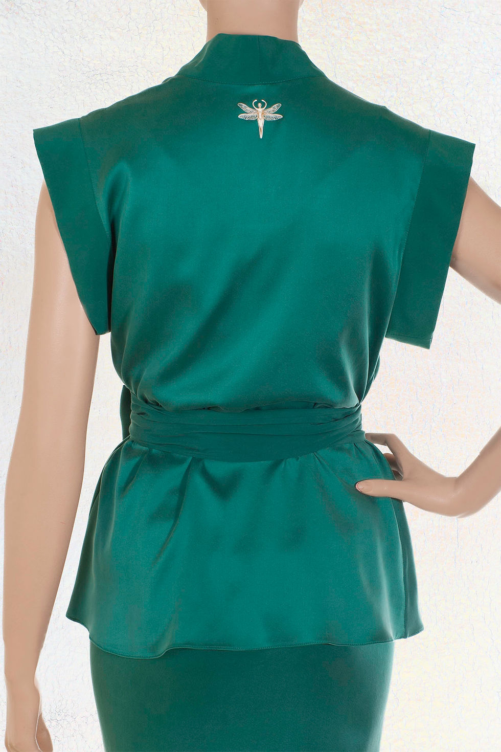 Thumbnail: "Nike" Silk Wrap Blouse