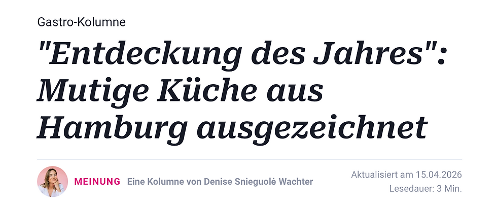 t-online über Criss Studio: Mutige Küche aus Hamburg