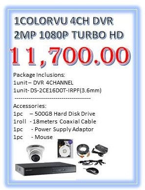 Package Deal for ONE 1080p ColorVu Turbo HD Camera