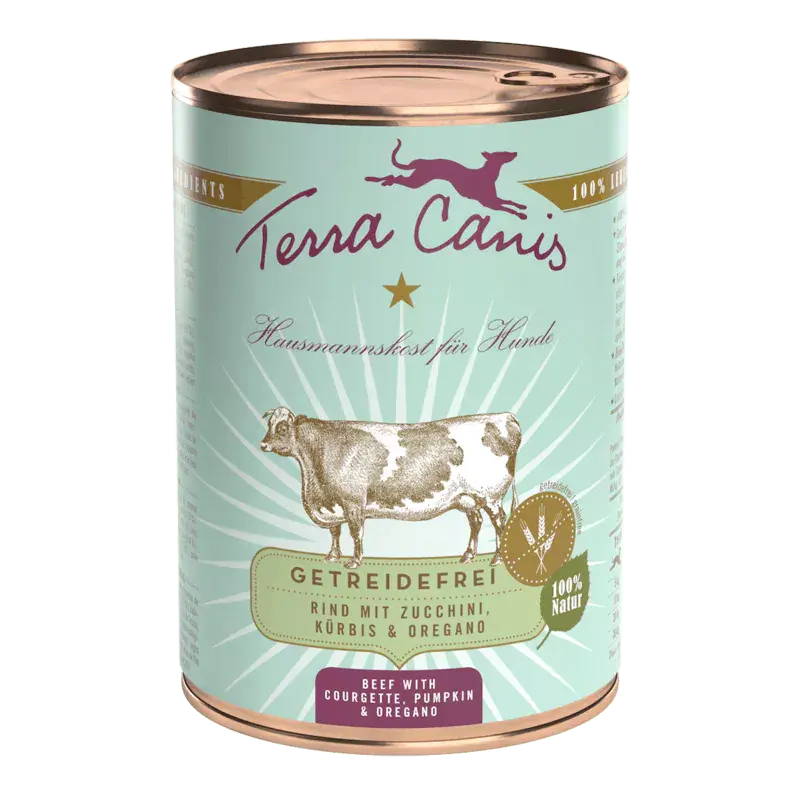 Terra Canis Graanvrij Rund met courgette, pompoen & oregano - 400 g