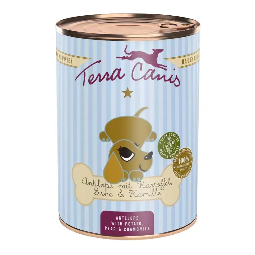 Terra Canis Puppy Antilope met aardappel, peer en kamille - 400g