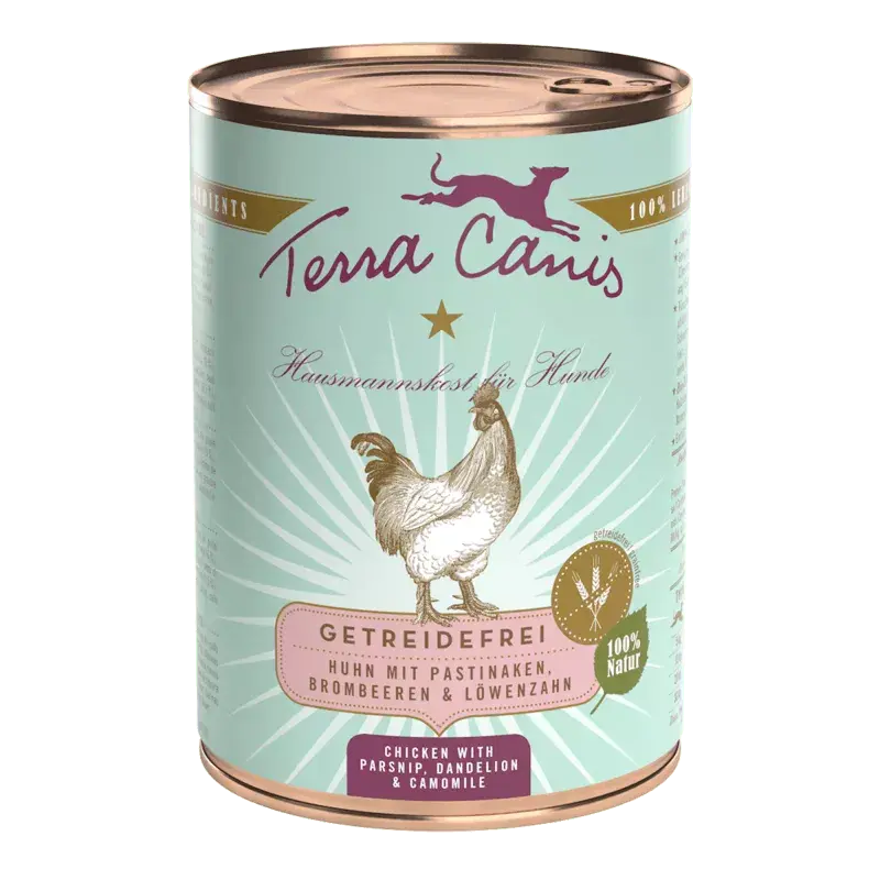 Terra Canis Graanvrij Kip met pastinaak, paardenbloem & kamille - 400 g