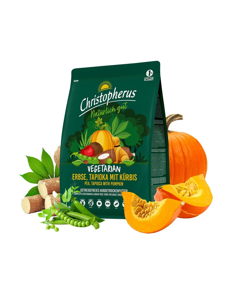 Thumbnail: Christopherus Dog Dry Vegetarian Pea, Tapioca with Pumpkin