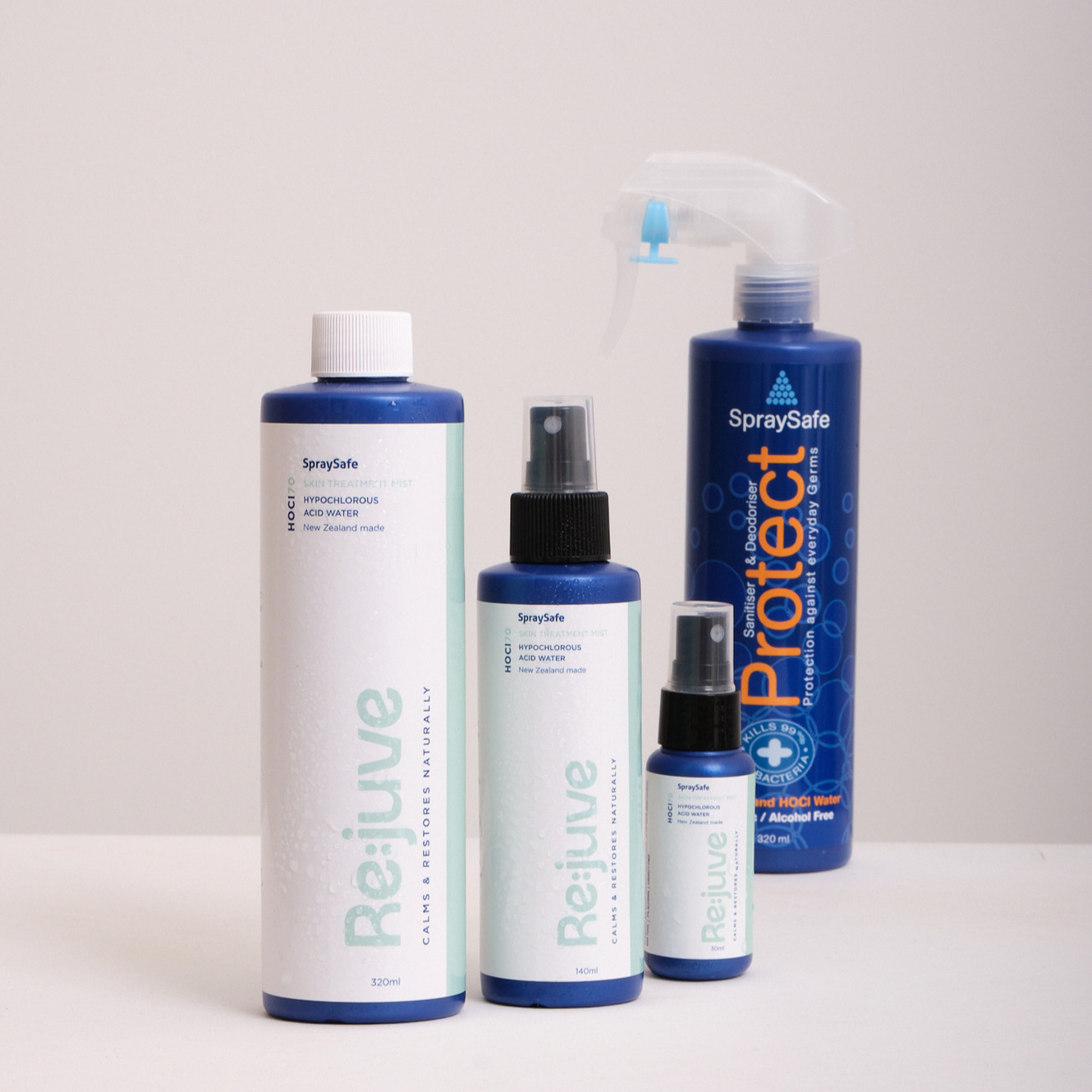 SpraySafe 320ml Double Pack+FREE 30ml Sanitiser Bottle