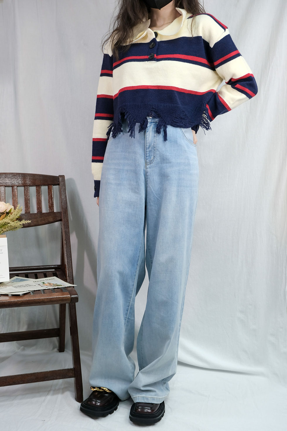 Thumbnail: 短款Polo毛衛衣