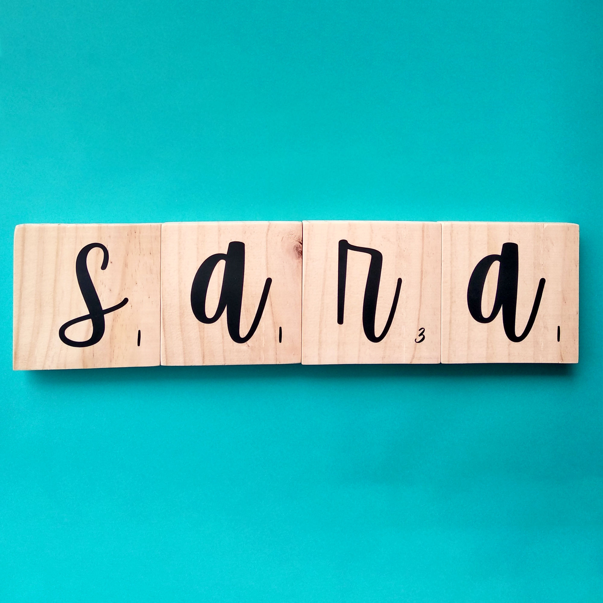 Letras tipo "Scrabble"