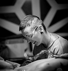 Val, a tattoo artist at Prana Tattoo Montreal