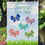 Thumbnail: Butterfly Personalized Garden Flag - Custom Gift for Mothers Day
