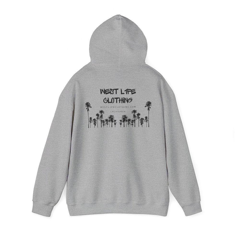 Thumbnail: "WL1FE Hoodie" - Graphic (Dubs Up), Black on Grey