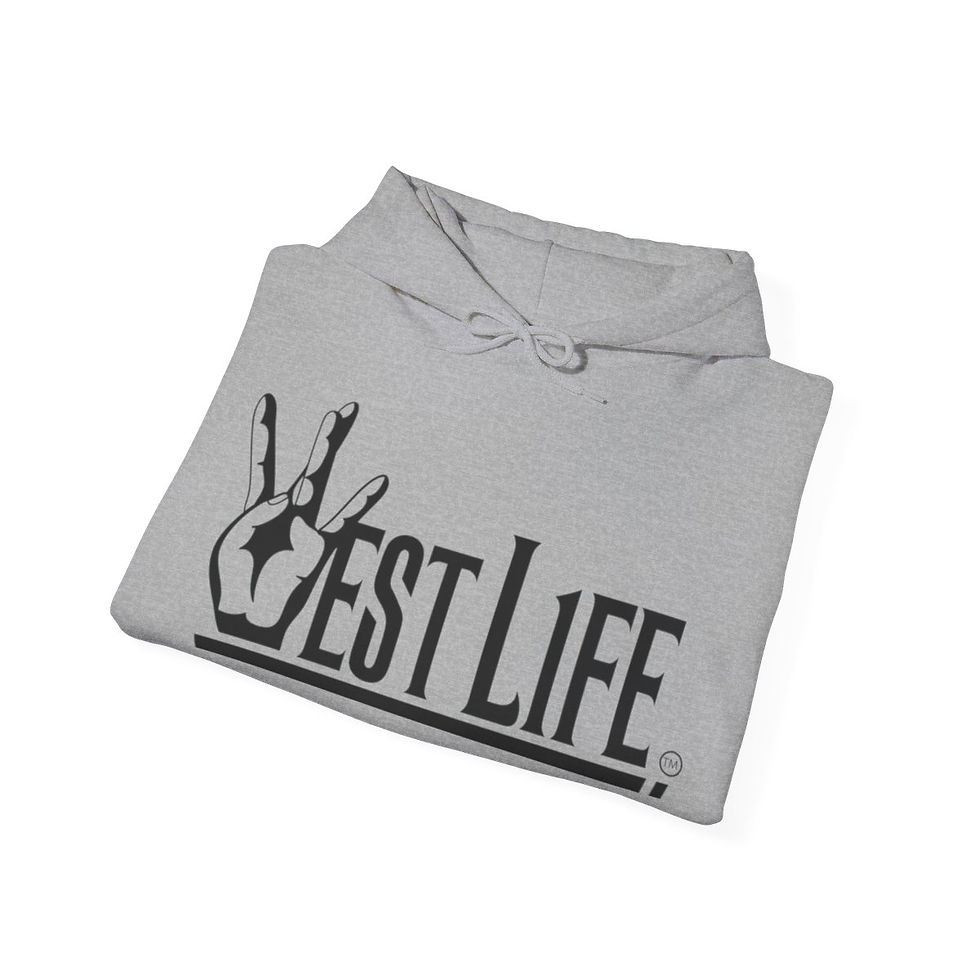 Thumbnail: "WL1FE Hoodie" - Graphic (Dubs Up), Black on Grey