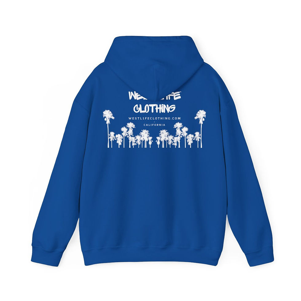 Thumbnail: "WL1FE Hoodie" - Graphic (Dubs Up), White on Blue