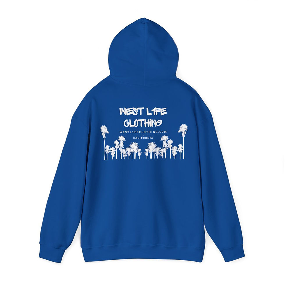 Thumbnail: "WL1FE Hoodie" - Graphic (Dubs Up), White on Blue