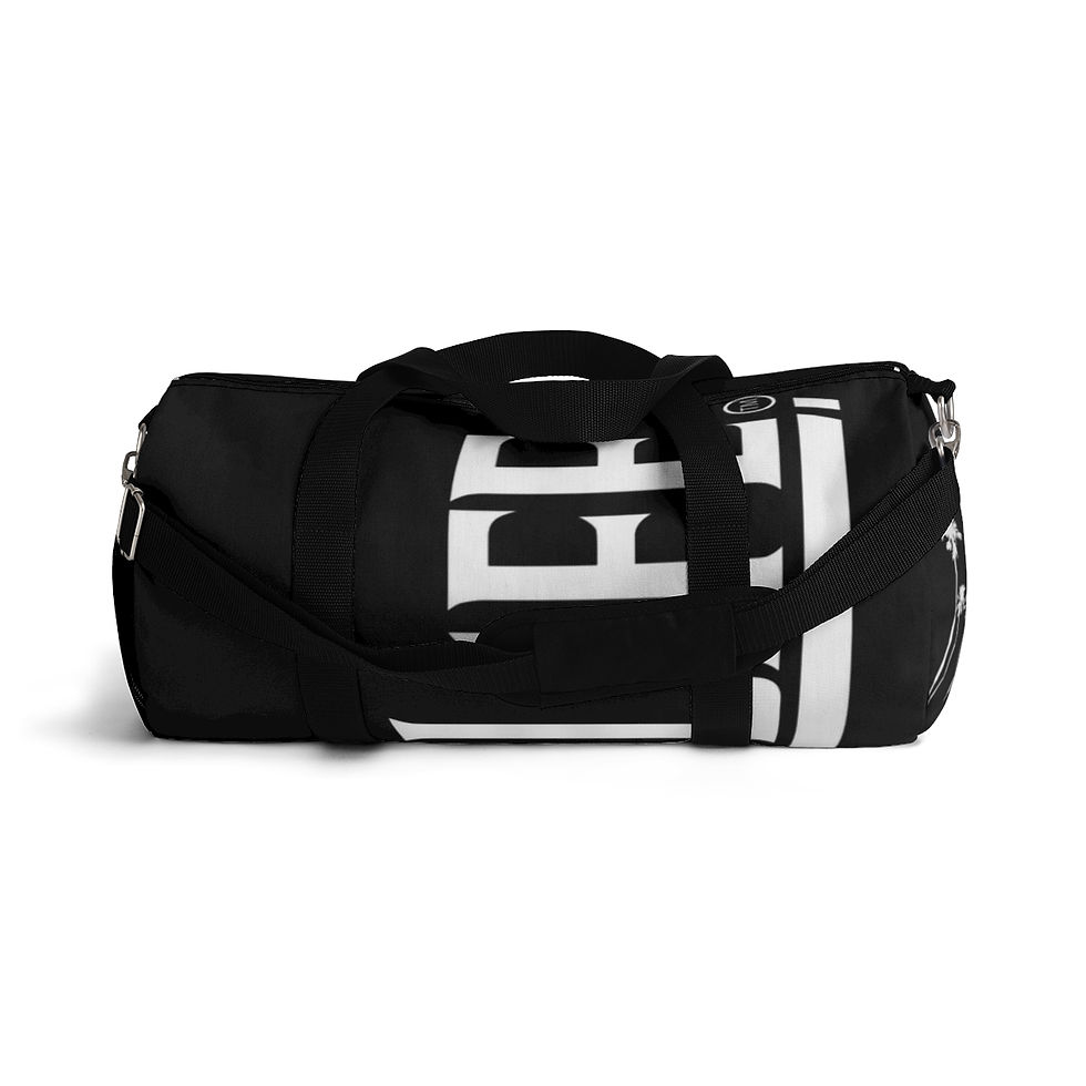 Thumbnail: "WL1FE Duffel Bag" - Graphic (Dubs Up), White on Black 