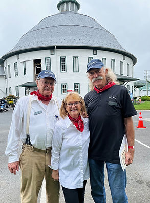 HGAC 2024 Fall newsletter - page 1 BarnTour Round Barn volunteers Robert and Ruthmary Mcil