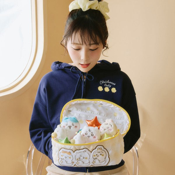 縮圖：Chiikawa Baby 多用途收納化妝袋 (黃色學習便盆)