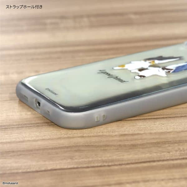 縮圖：(現貨) Mofusand iPhone 14/15 Plus 透明手機保護套  (friend底鯊魚貓) (Gourmandise IIIIfit Clear