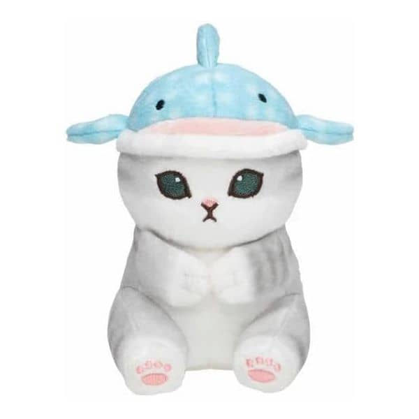 mofusand 貓咪吉祥物便携毛公仔 (鯨鯊)