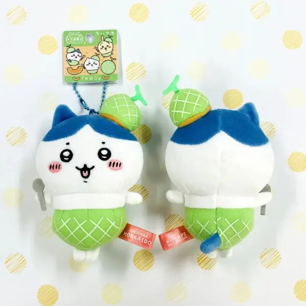 Chiikawa 北海道限定蜜瓜毛公仔掛飾 (Hachiware 八字貓) (小八)