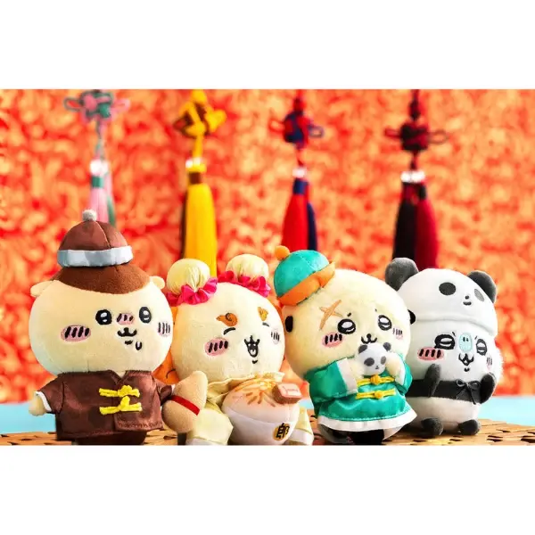 縮圖：Chiikawa 來來飯店系列吉祥物毛公仔掛飾 (Momonga 飛鼠) (小桃)