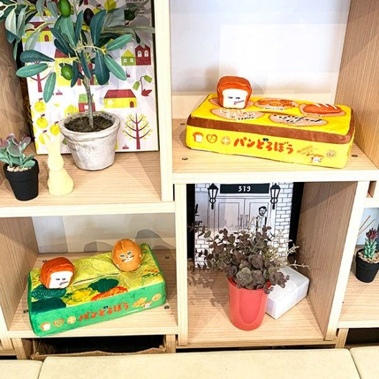 縮圖：麵包小偷立體紙巾盒套 (黃色)