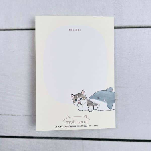 縮圖：(現貨) 日本製 Mofusand 貓咪 For You 感謝卡 (鯊魚貓彈出版)