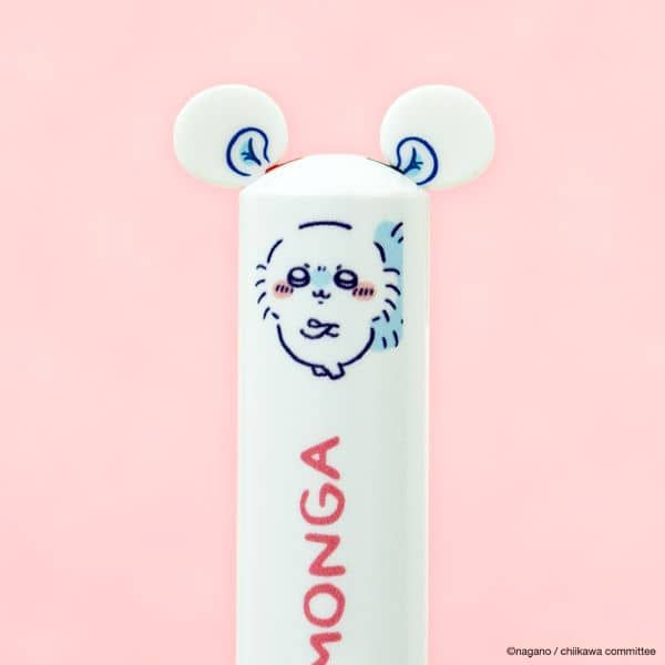 縮圖：(現貨)  日本製 Chiikawa 吉伊卡哇雙色原子筆 (Momonga 小桃)