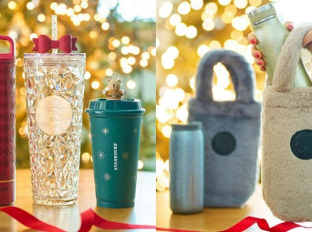 🌟Starbucks Japan 公布 2025 聖誕系列第 2 彈|閃亮寶石杯・熊仔聖誕配件・冬季毛絨瓶袋一次看清