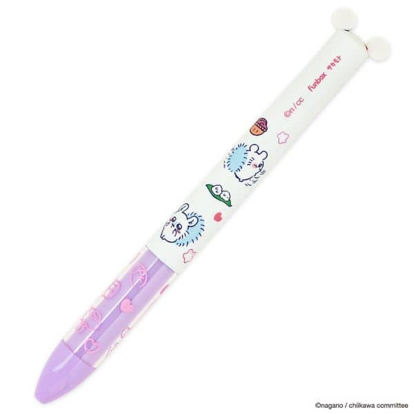 縮圖：(現貨)  日本製 Chiikawa 吉伊卡哇雙色原子筆 (Momonga 小桃)
