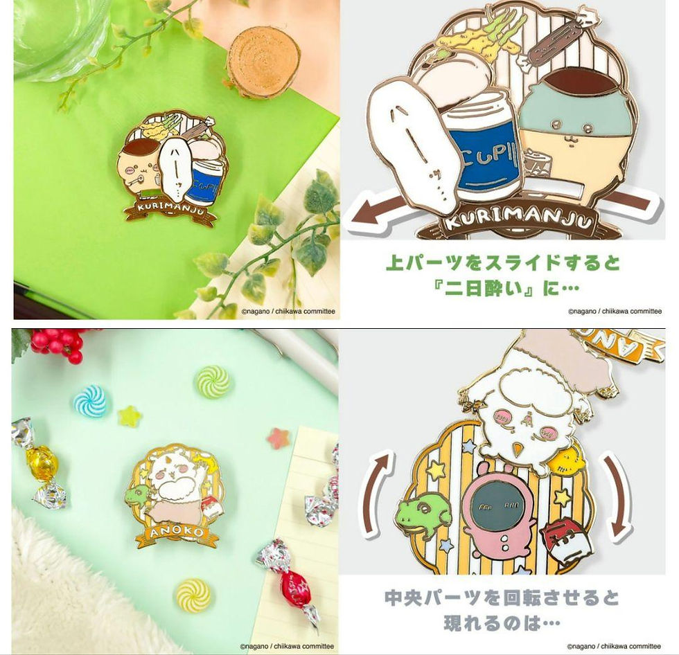 縮圖：Chiikawa 趣味變身5cm 特大尺寸金屬大襟章扣針