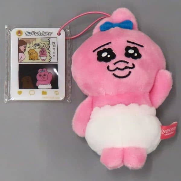 縮圖：(現貨) Opanchu Usagi 內褲兔SNS風插畫膠牌付吉祥物掛飾