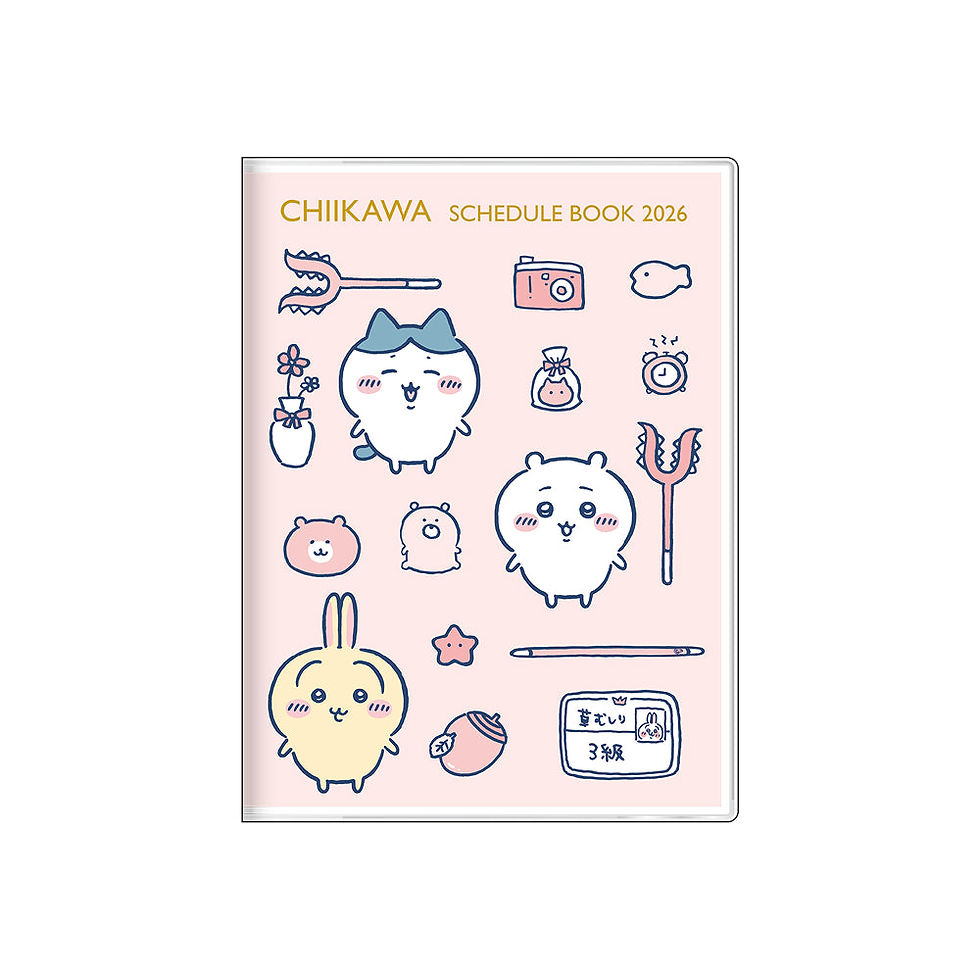 日本製 Chiikawa 2026年 A6 Size Schedule Book 行事曆手帳 (Minna 大家)