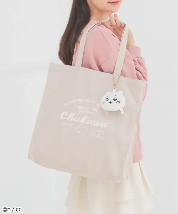 縮圖：Chiikawa 掛飾公仔附單肩袋 Tote Bag (Chiikawa 小可愛) (吉伊)