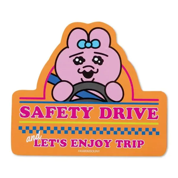 Opanchu Usagi 內褲兔Safety Drive 安全駕駛車用磁貼