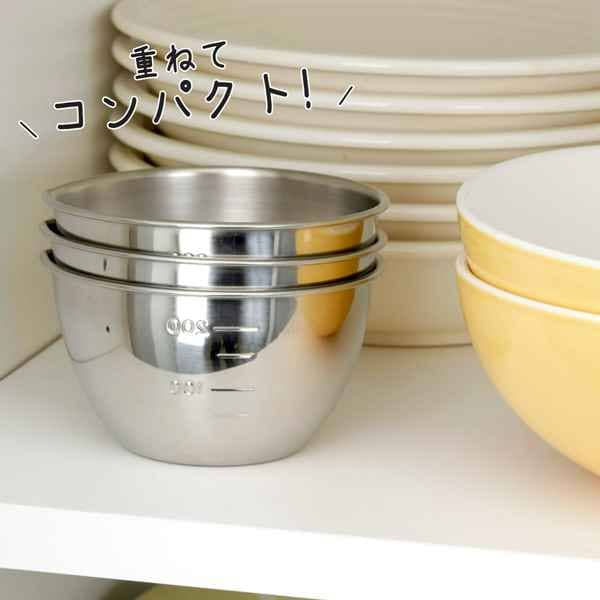 縮圖：日本製 Shimomura 下村企販不鏽鋼食物調理碗3個裝